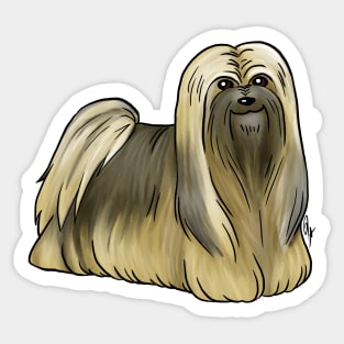 Dog - Lhasa Apso - Grizzle Sticker